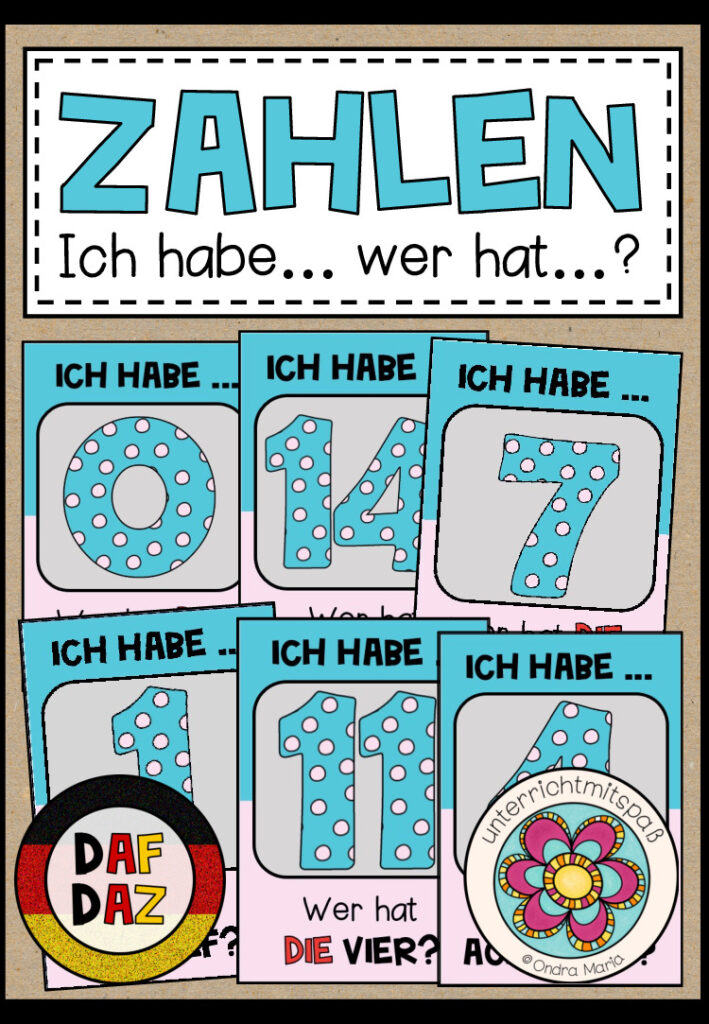 ZAHLEN – Ich habe… Wer hat…? (DAF/DAZ)