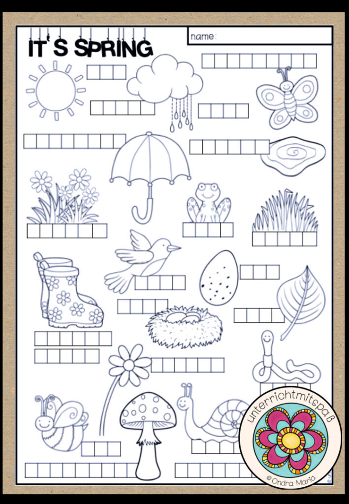 SPRING – Vocabulary Worksheet