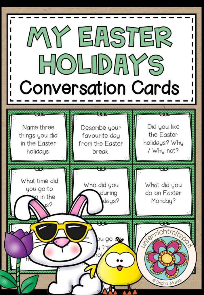 MY EASTER HOLIDAYS – Conversation Cards