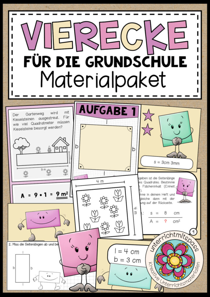 VIERECKE (für die Grundschule) – Materialpaket