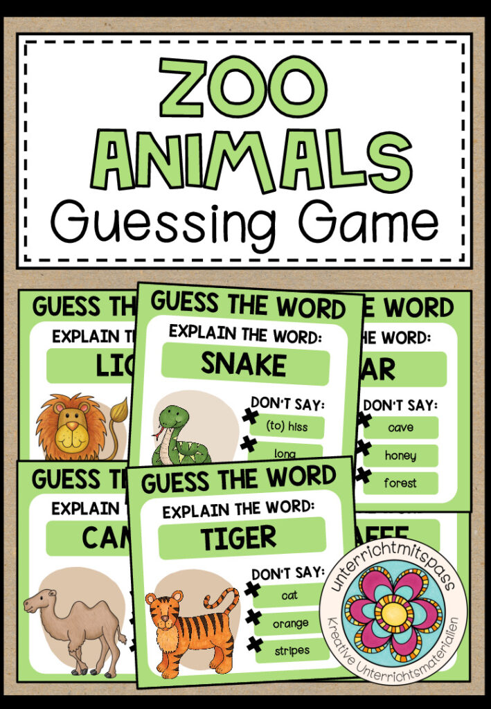 ZOO ANIMALS – Guess the word