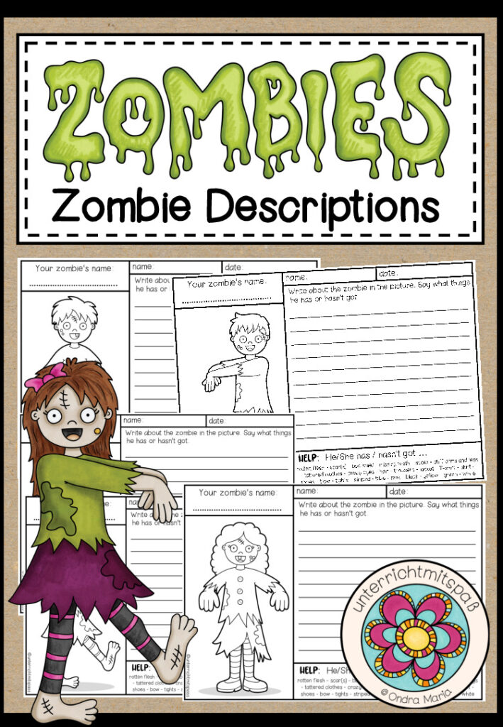 Zombie Descriptions – 8 Writing Templates