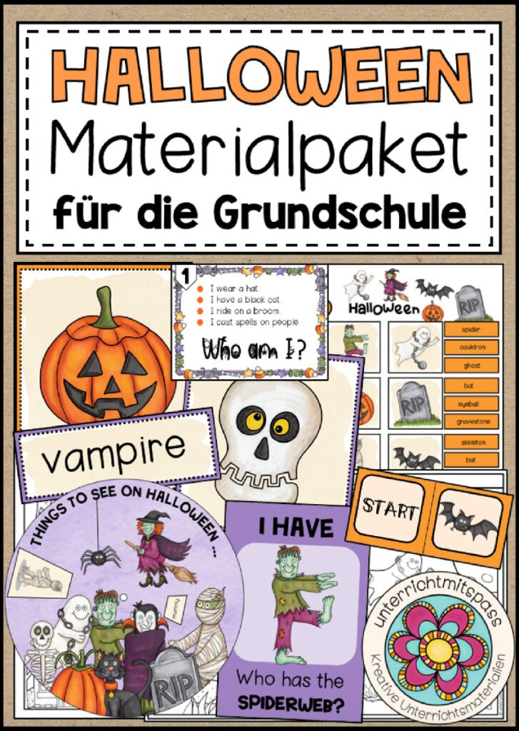 HALLOWEEN – Materialpaket (für die GRUNDSCHULE)