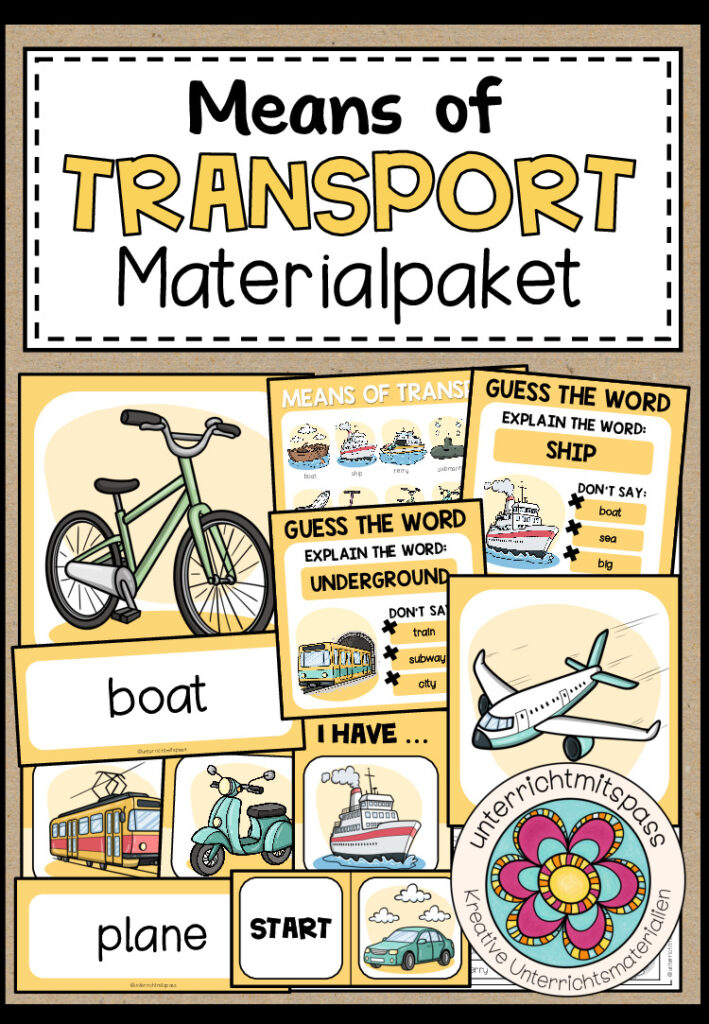 MEANS OF TRANSPORT – Materialpaket