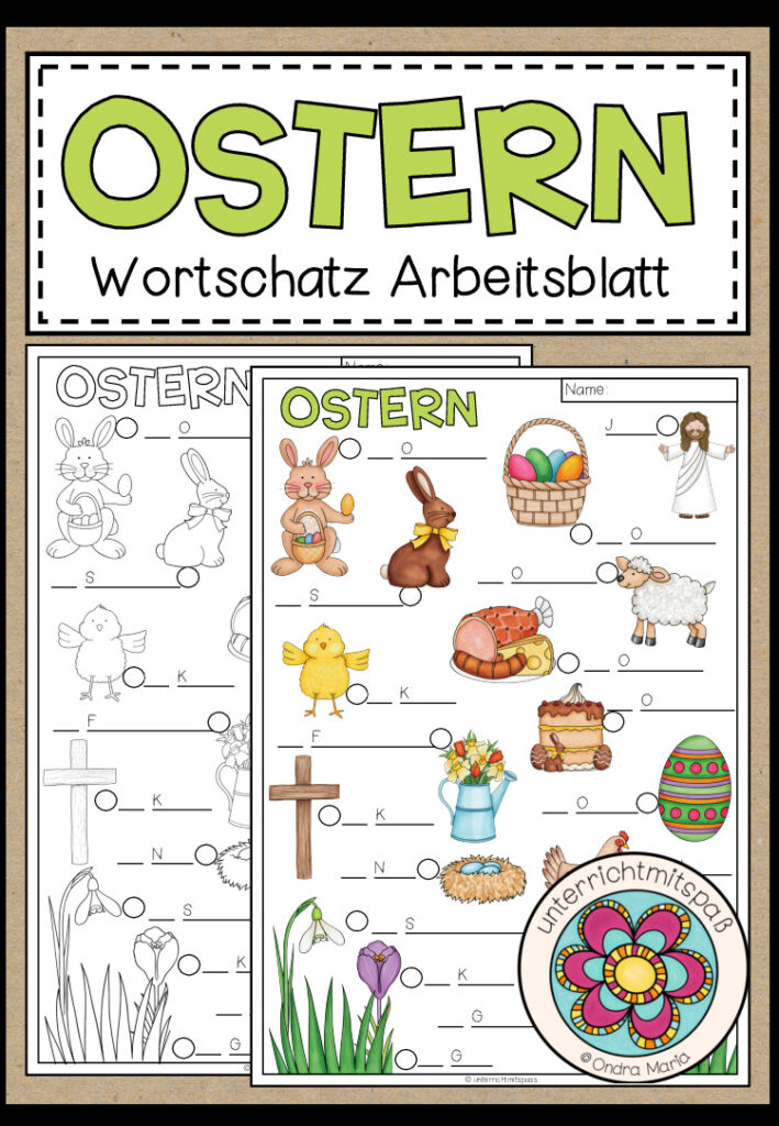 OSTERN – Wortschatz-Arbeitsblatt (DAF/DAZ)