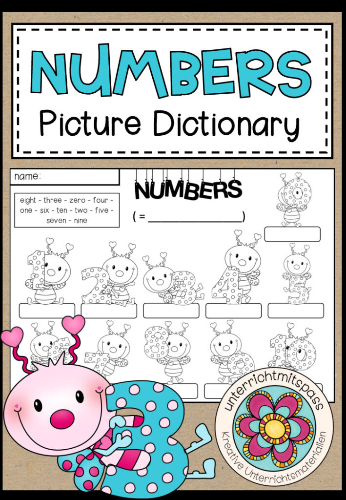 NUMBERS 1-10 – Picture Dictionary (Worksheet)
