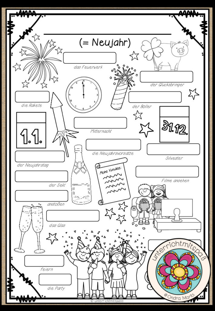 NEUJAHR – Bildwörterbuch