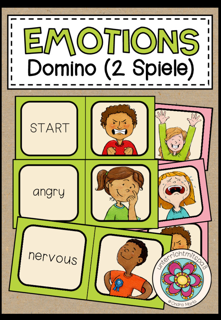 EMOTIONS and FEELINGS – Domino (2-fach differenziert)