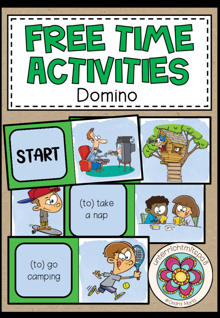 FREE TIME ACTIVITIES – Domino (2 Spiele) Hobbies