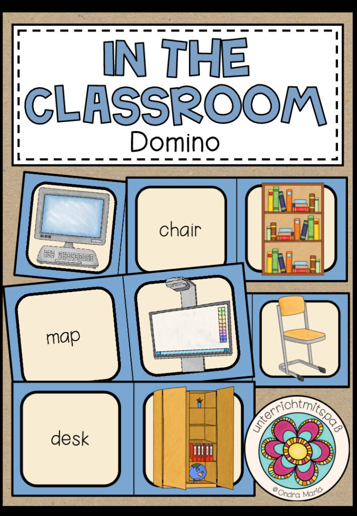 In the classroom (classroom objects) – Domino