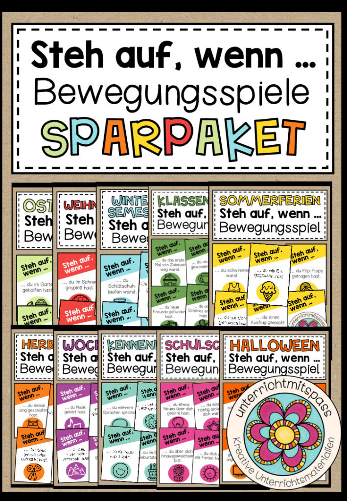 Steh auf, wenn … Bewegungsspiele – SPARPAKET (wachsendes Paket)