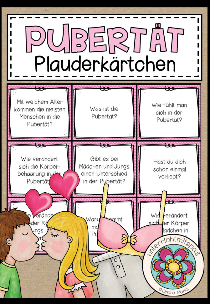 DIE PUBERTÄT – Plauderkärtchen