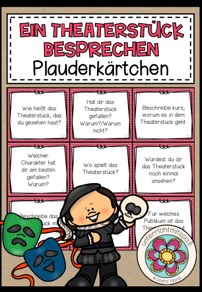 EIN THEATERSTÜCK BESPRECHEN – Plauderkärtchen