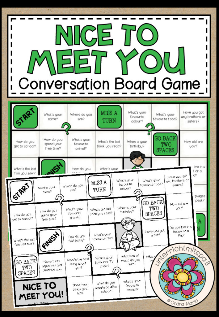 NICE TO MEET YOU – Conversation Board Game