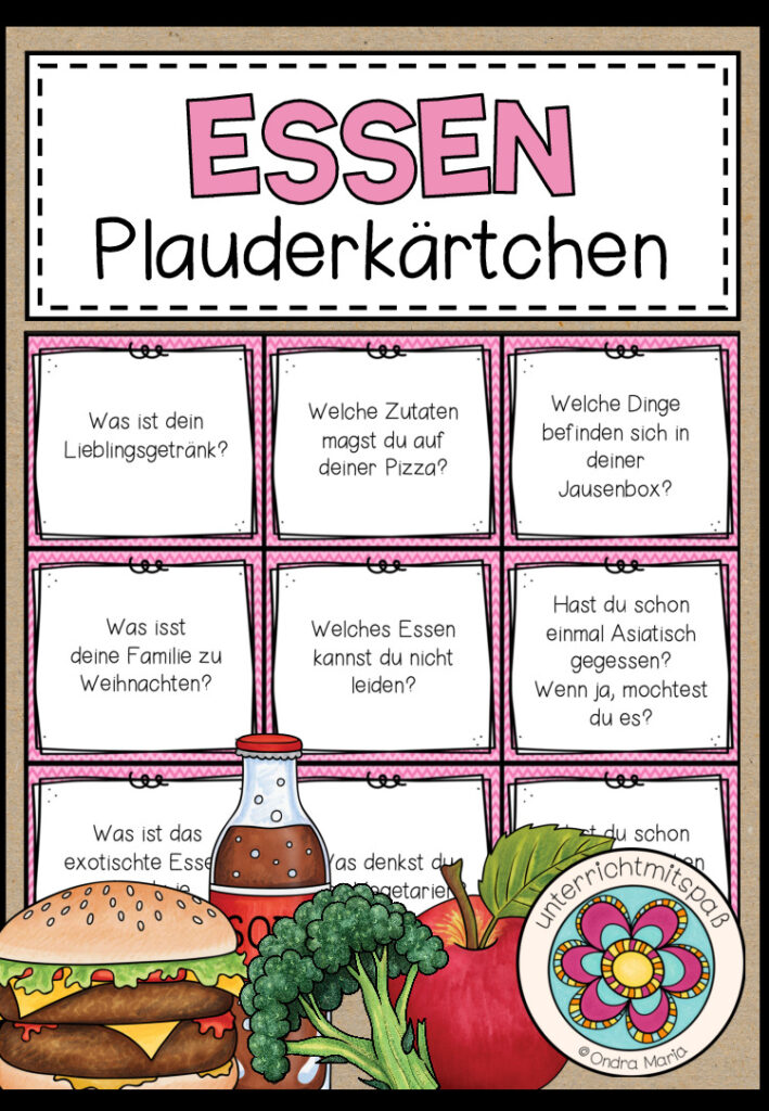 ESSEN – Plauderkärtchen