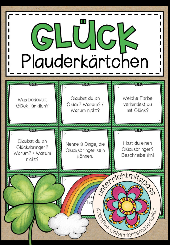 Glück – Plauderkärtchen