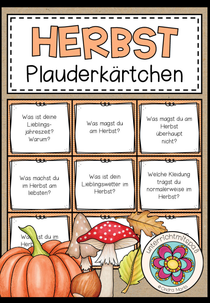 HERBST – Plauderkärtchen