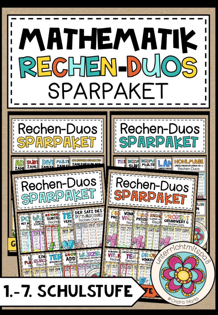RECHEN-DUOS – Sammlung für 1.-7. Schulstufe