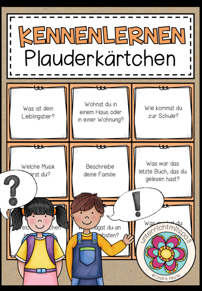 KENNENLERNEN – Plauderkärtchen