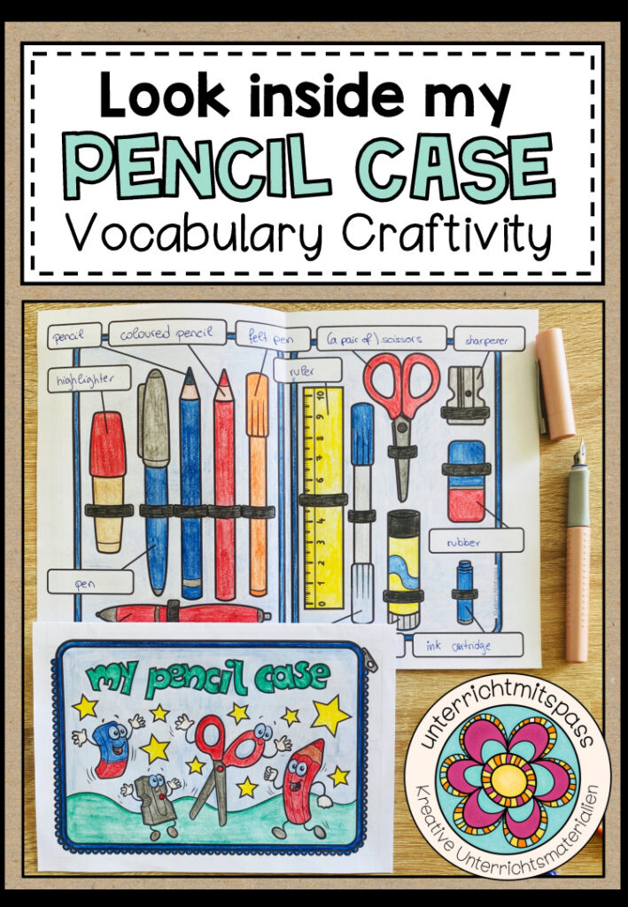 Look inside my pencil case – Vocabulary Craftivity