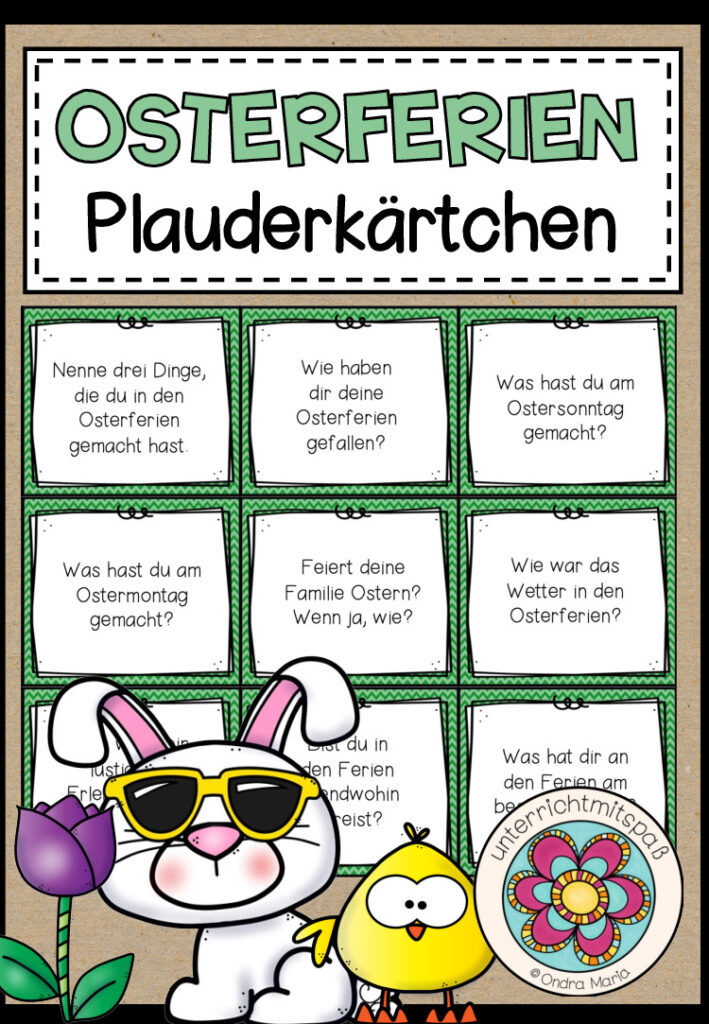 MEINE OSTERFERIEN – Plauderkärtchen