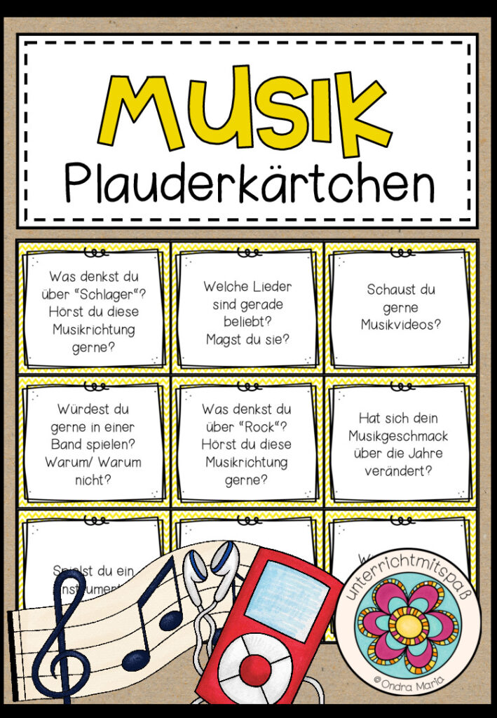 MUSIK – Plauderkärtchen
