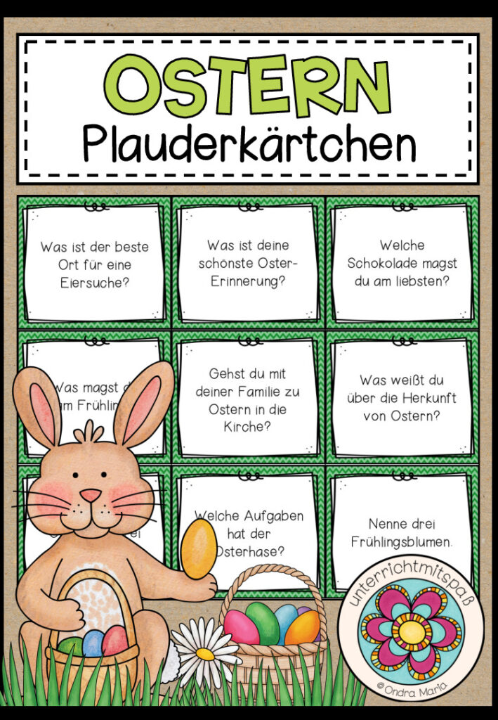 OSTERN – Plauderkärtchen