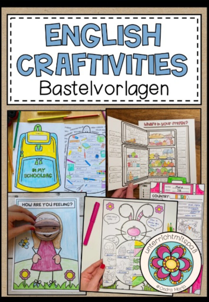 ENGLISH CRAFTIVITIES – Englisch lernen kreativ! (wachsendes Paket)
