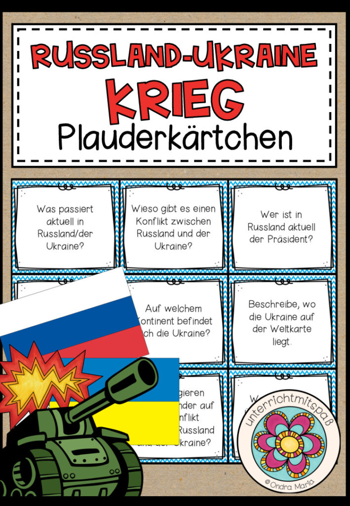RUSSLAND-UKRAINE KRIEG – Plauderkärtchen