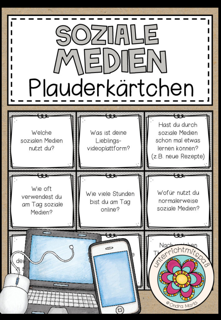 SOZIALE MEDIEN – Plauderkärtchen