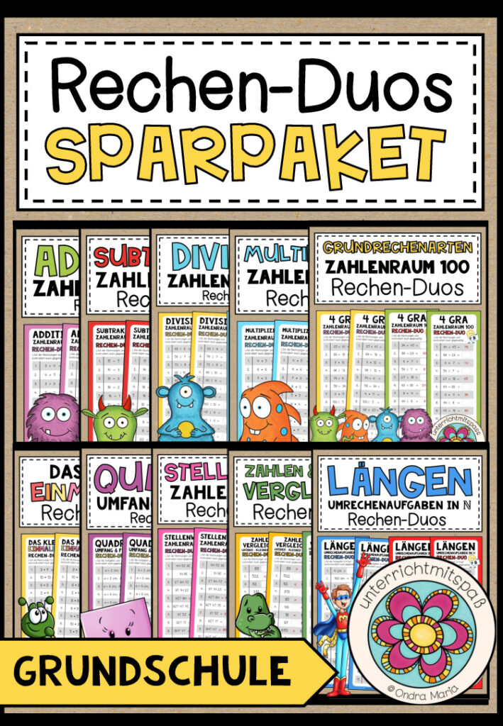 RECHEN-DUOS – SPARPAKET – Grundschule