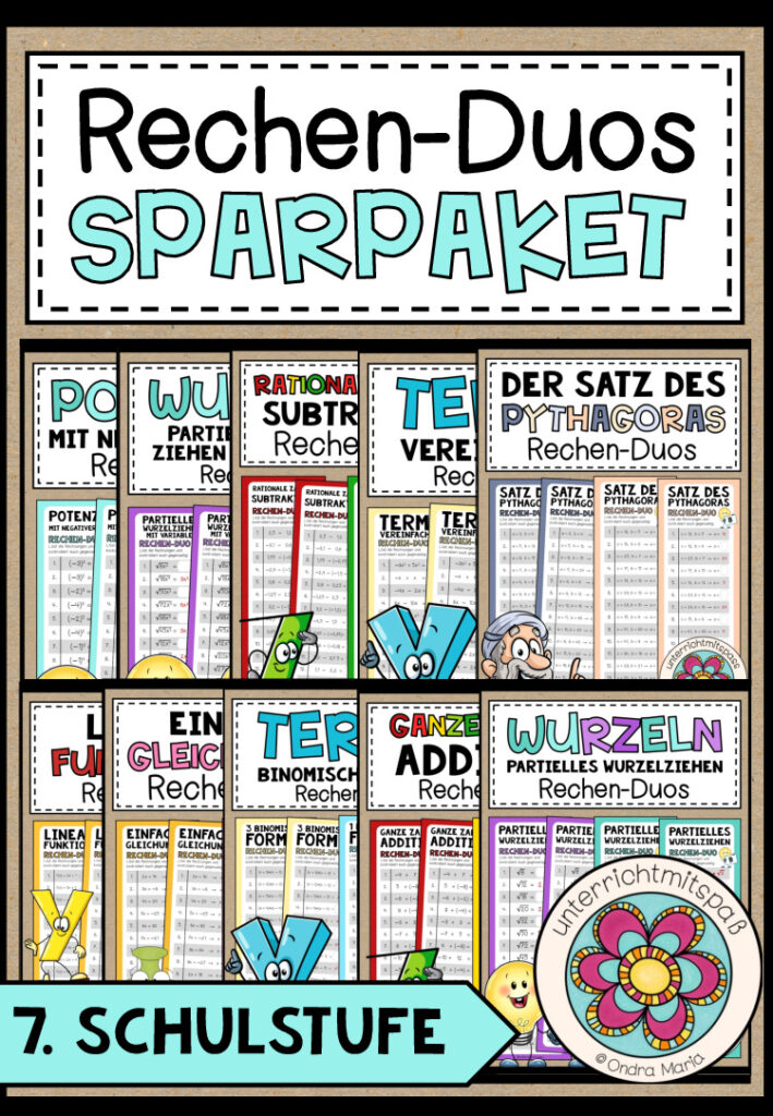RECHEN-DUOS – SPARPAKET – 7. Schulstufe