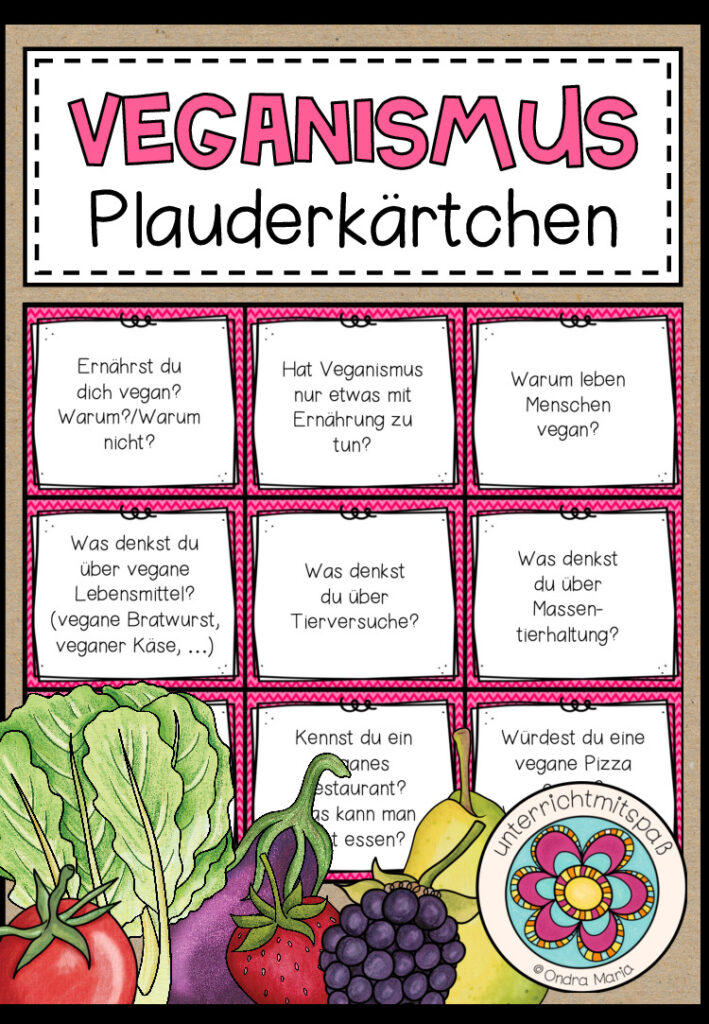 VEGANISMUS – Plauderkärtchen