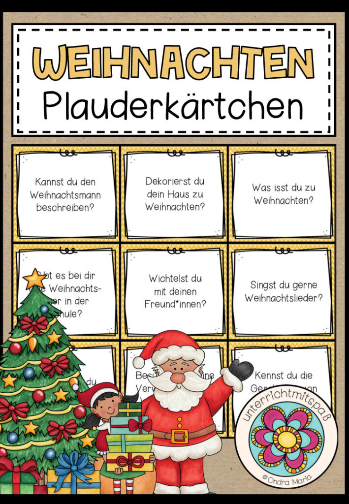 WEIHNACHTEN – Plauderkärtchen