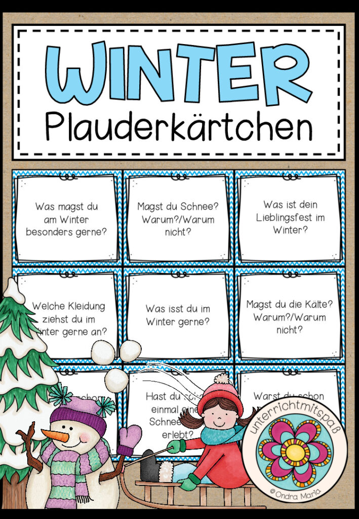 WINTER – Plauderkärtchen