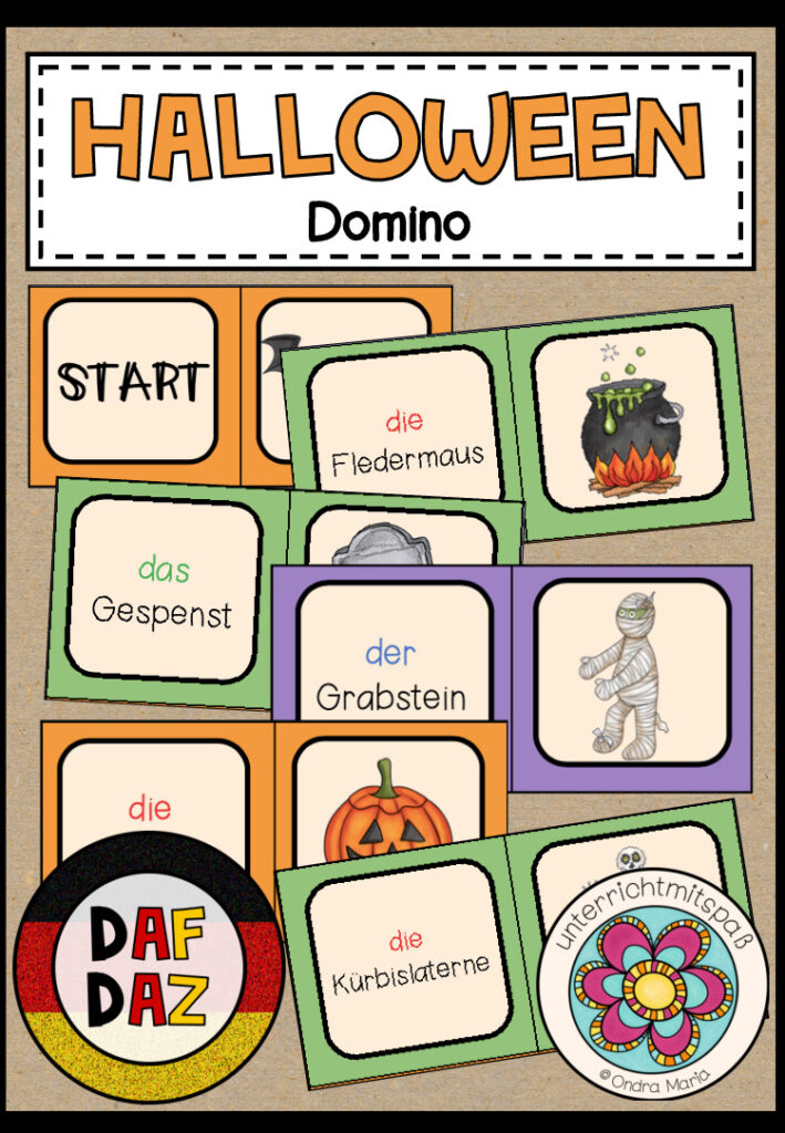 Halloween (DaF/DaZ) – Domino (Deutsch)