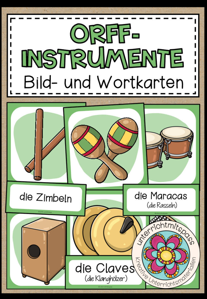 ORFF-INSTRUMENTE – Bild- und Wortkarten