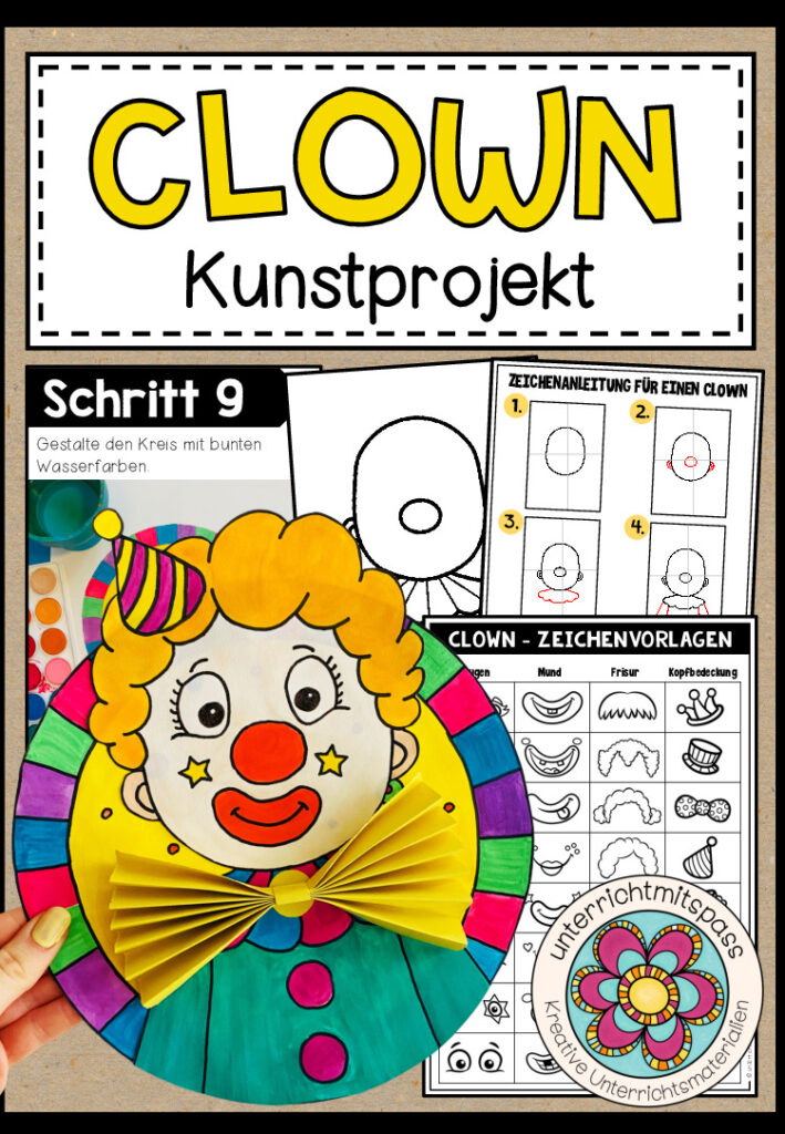 Clown – Kunstprojekt (Karneval / Fasching)