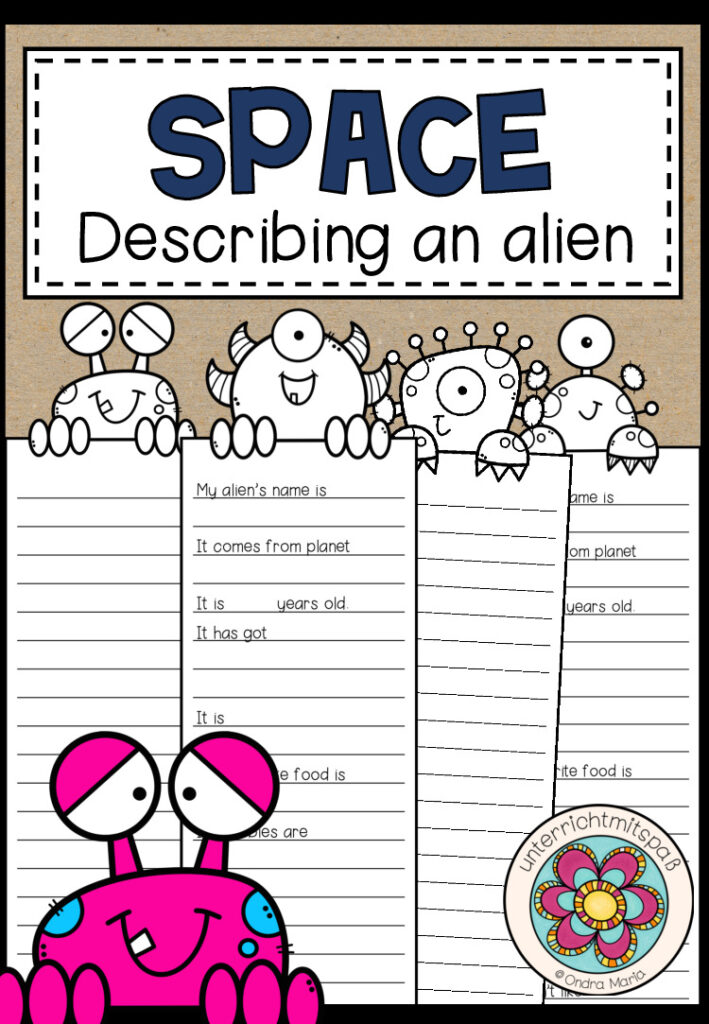 Writing – Describing an alien (Beginners) 2fach differenziert