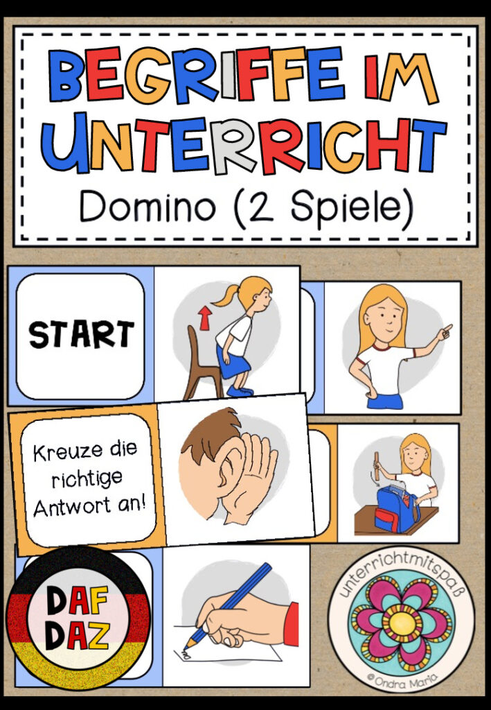 BEGRIFFE IM UNTERRICHT – Domino (DAF/DAZ)