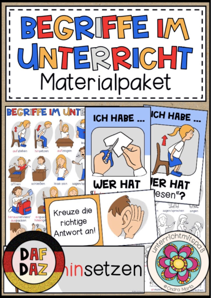 BEGRIFFE IM UNTERRICHT – Materialpaket (DAF/DAZ)