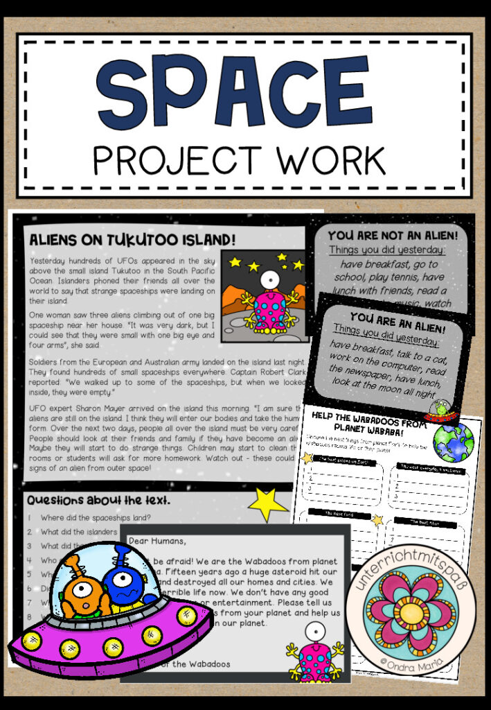 SPACE – Project Work (Reading, Speaking, Writing – Focus on Past Simple)