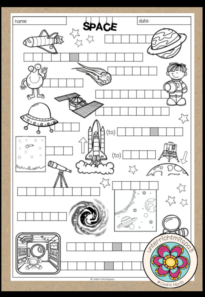 SPACE – Vocabulary Work
