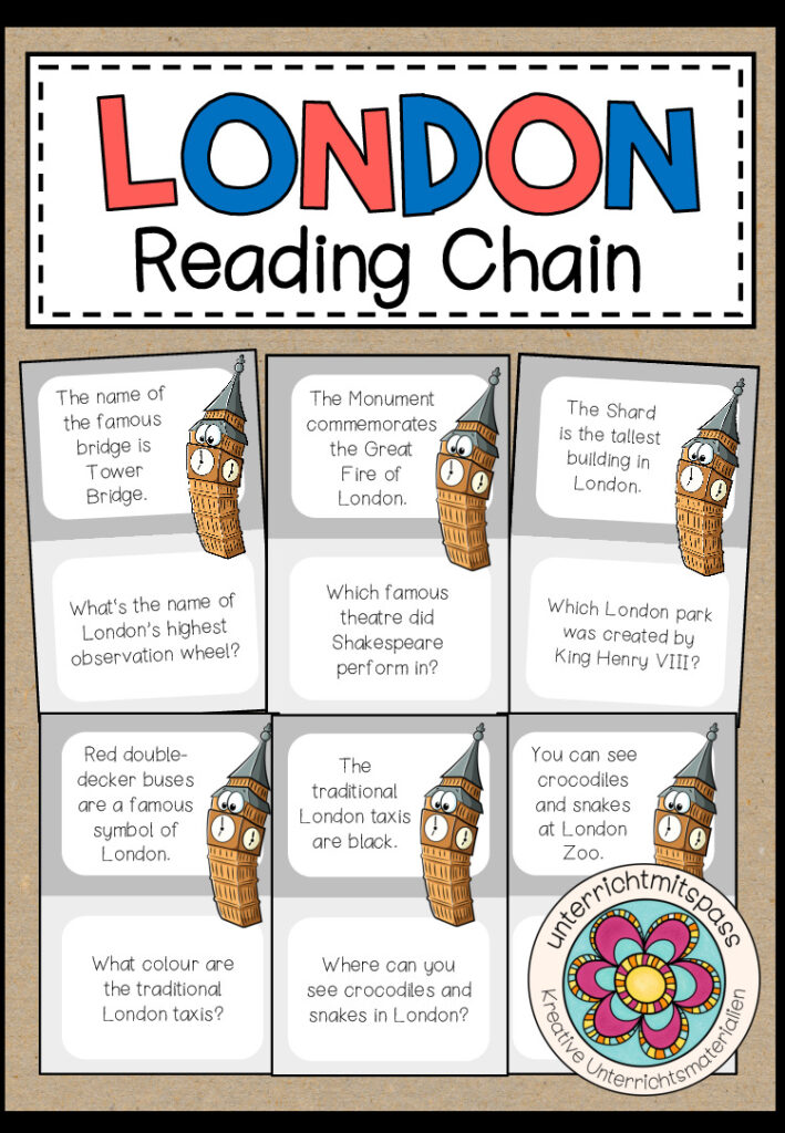 LONDON – Reading Chain (Lesespiel)