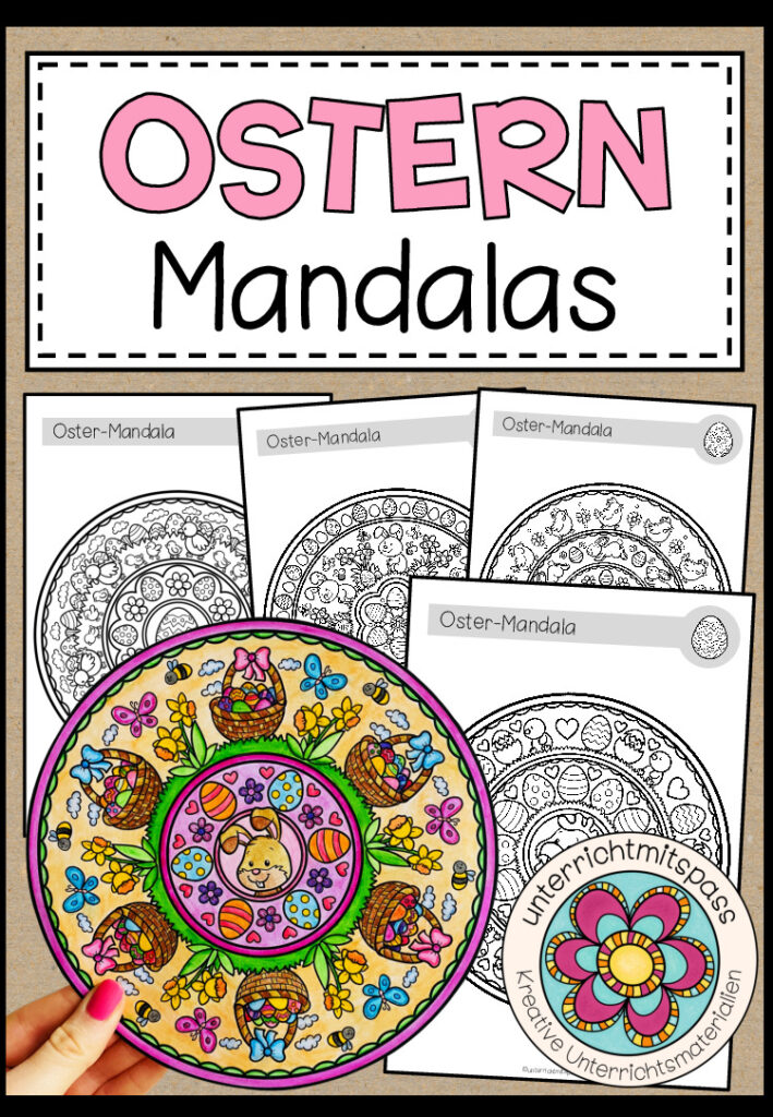 OSTERN – Mandalas (6 Malvorlagen)