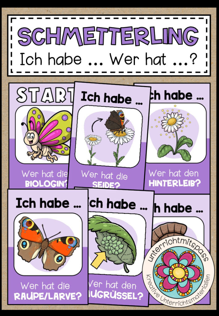 DER SCHMETTERLING – Ich habe … wer hat …?