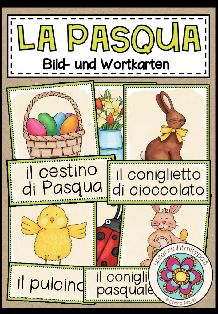 LA PASQUA (Ostern) – Bild- und Wortkarten (Italienisch)