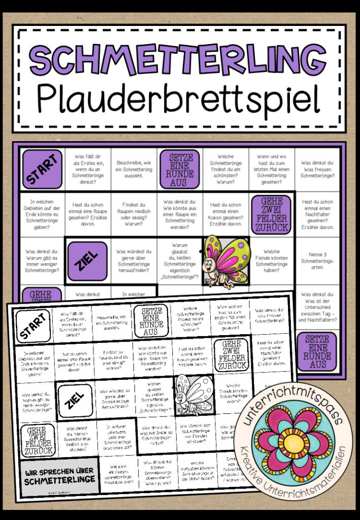 DER SCHMETTERLING – Plauderbrettspiel