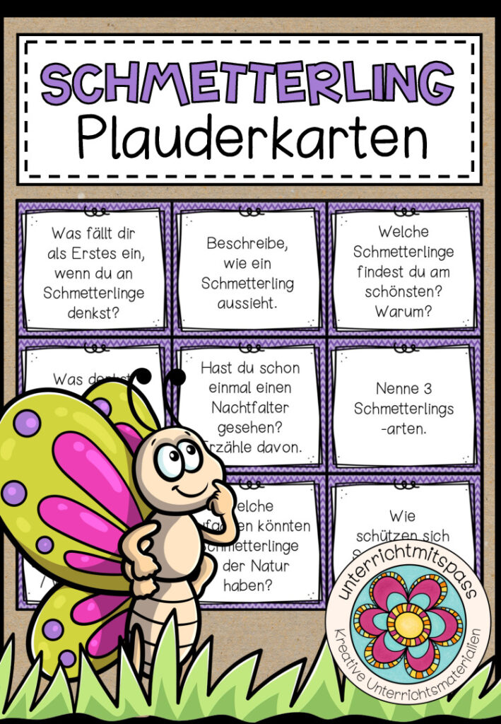 DER SCHMETTERLING – Plauderkarten
