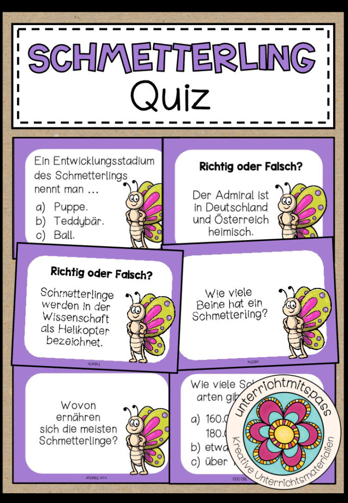 DER SCHMETTERLING – Quiz